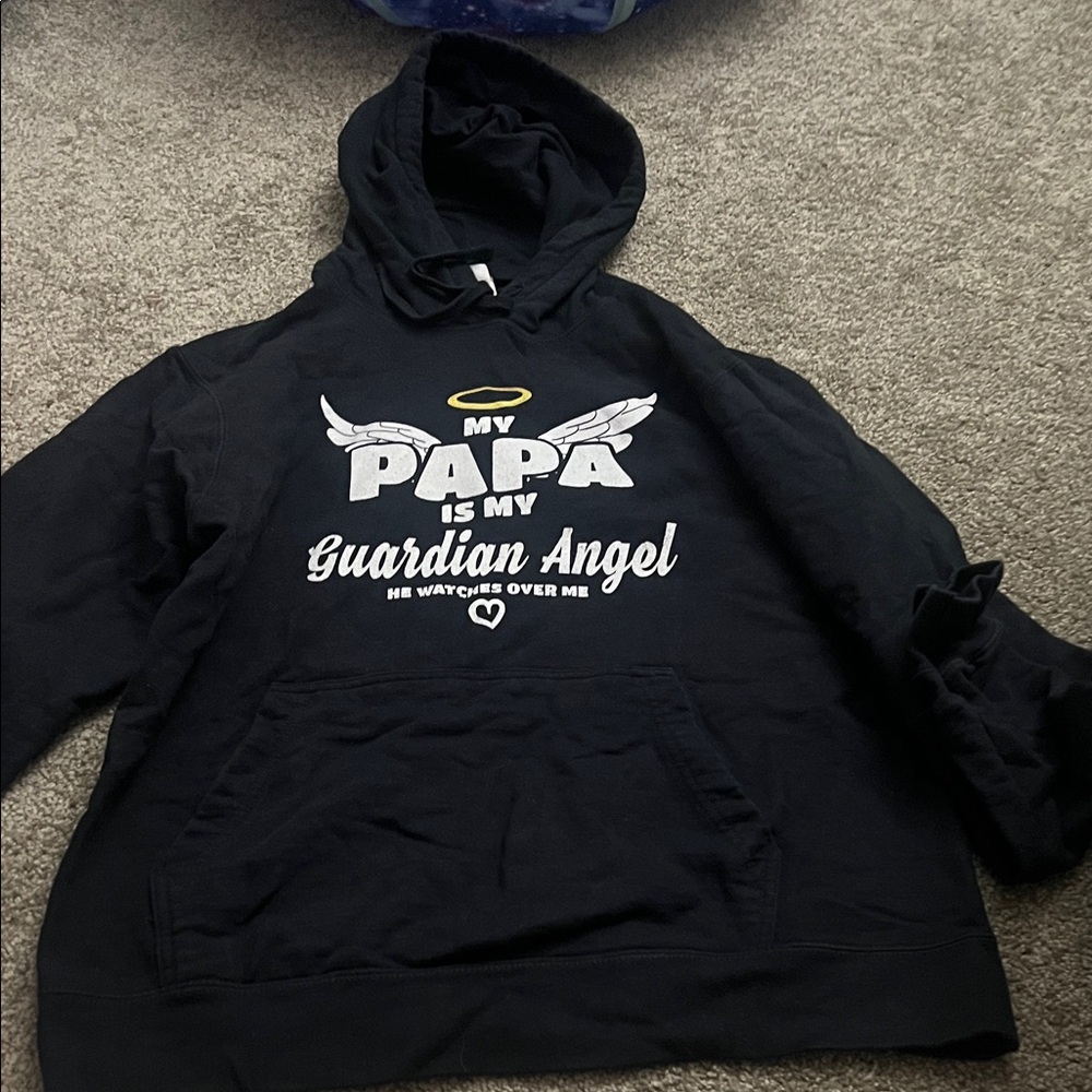 Men's Black Graphic Hoodie